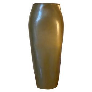 Metallic Gold Latex Pencil Skirt Size 4